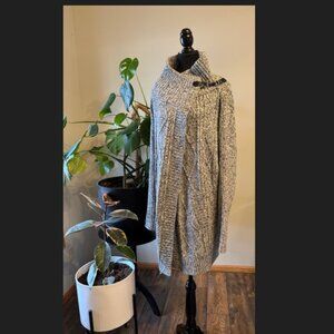 Cable Knit Sweater - Oversized Wrap